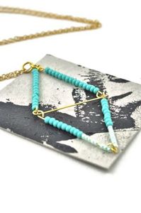 Image of Art Deco Turquoise Beads