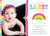 Image of Rainbow Party Invitation