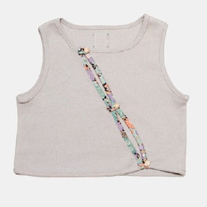 Image of Diagonal Tank - Grey