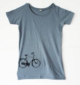 Image of Womens Blue Bike Tee