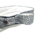 Image of Glitter Bow Belt - Silver