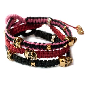 Image of Lipstick 'Nice Stack' set of 3 Bracelets