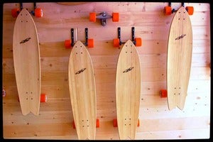 Image of Fish Tail LongBoards w/ Carver Trucks 