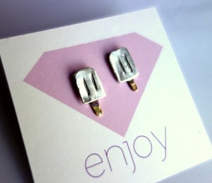 Image of Handmade Sterling Silver Popsicle Studs