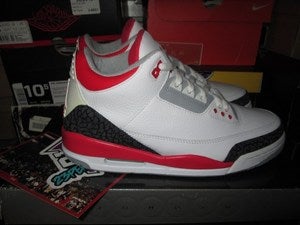 Image of Air Jordan III (3) Retro "Fire Red" 2007 *SOLD OUT*