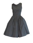 Black Fairtrade cotton betty dress MADE TO ORDER