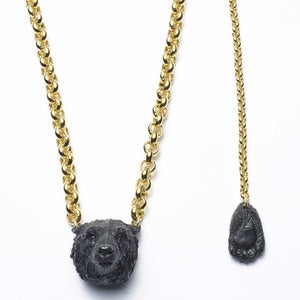 Image of Black Polar Bear necklace