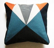 Image of Fun Makes Good AU Cushion - Grey, Blue, Orange