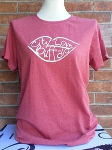 Image of CityLove Lips Logo - Red Cotton Shirt