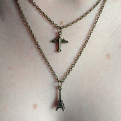 Image of Travel Necklace. Paris & Plane