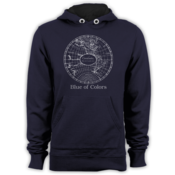 Image of Blue of Colors<br>'Coordinates'<br>Hoodie