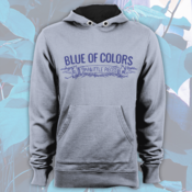 Image of Blue of Colors<br>'Small Little Pieces'<br>Hoodie (Heather Grey)