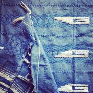Image of Blue Throw/ Table Cloth