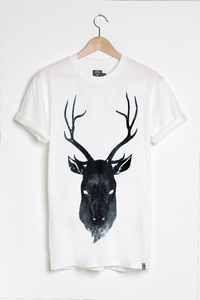 T-shirt design Stag - White