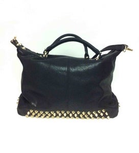 Image of Emily Studded Hobo Bag - Black