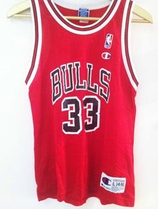 Image of Vintage Champion Pippen Jersey - Red