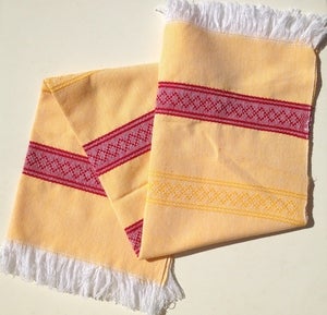 Image of Yellow and Red Table Set