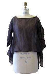 Image of Square Top in Sheer Brown Metallic