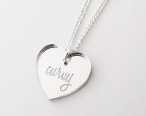 Image of Curvy Necklace - Silver