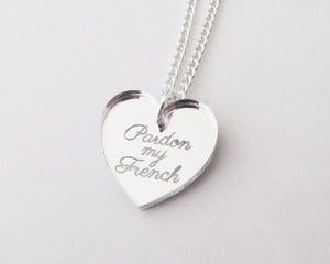 Image of Pardon My French Necklace - Silver