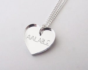 Image of Available Necklace - Silver