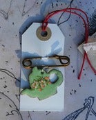 Image of Enamel Green Teapot Pin