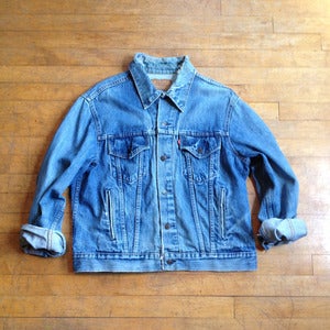 Distressed Levis Grunge Trucker Jacket