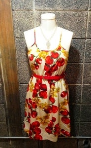 Image of Spaghetti Print Dress