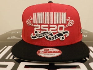 Image of 2520 Red & Black Custom SnapBack (The Beginning) 