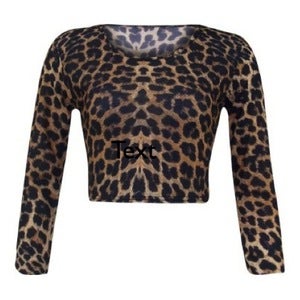 Image of Crop Top (Leopard)