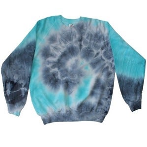 Image of Spiral Sweater (Navy & Turquoise)