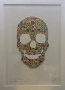 Image of "Skull" Original Sticker Collage on Paper from MILO