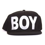 Image of BOY LONDON | Black/Silver BOY Snapback