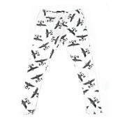 Image of BOY LONDON | White/Black Women's Repeat Leggings