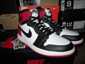Image of Air Jordan I (1) Retro HI "Black Toe"
