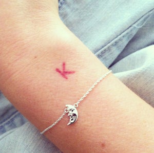 Image of Star-crossed crescent moon bracelet silver