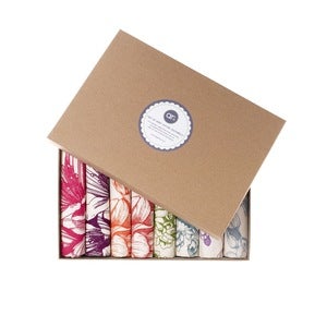 Image of Boxed Gift Set of 8 hand-illustrated Tea-Towels