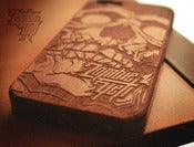 Image of PRE-ORDER!!! 'Zombie Wood' Custom Laser Engraved Iphone5 Wood Case