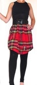 Image of Tartan Print Shirt Dress