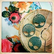 Image of Fig Tree Earring and Necklace Set