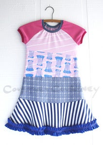 Image of COURTNEYCOURTNEY 5T ss/pink/dressmotif/blue/stripes 