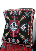 Image of BOHO Embroidered Cushion - Flora