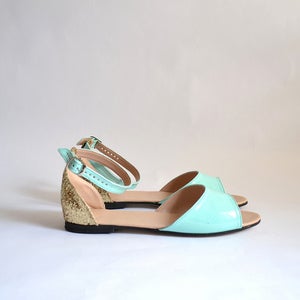 Image of Beka Vegan color block vegan sandals