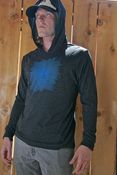 Image of Buddha - men's tri-blend long sleeve hoody - vintage black
