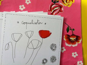 Image of Carte postale : *Coquelicoter*