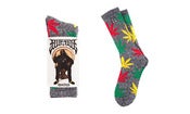 HUF Plantlife Socks - HUF X Snoop 420 Grey Heather/ Black