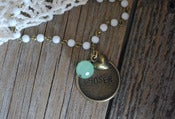 Image of -Chosen- Hand Stamped Charm Bracelet 