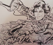 Image of RIPLEY'S "BITCH BUSTER" original inked drawing