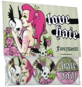 Image of Love ~ Hate :: Button Three Pack