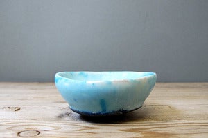 Image of mini turquoise blue monk bowl
